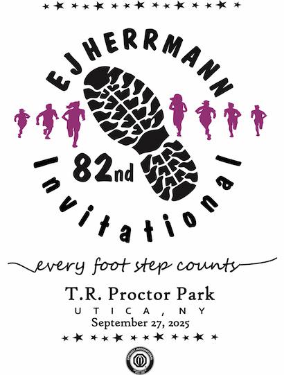 2025 E. J. Herrmann Invitational logo. "every foot step counts"
