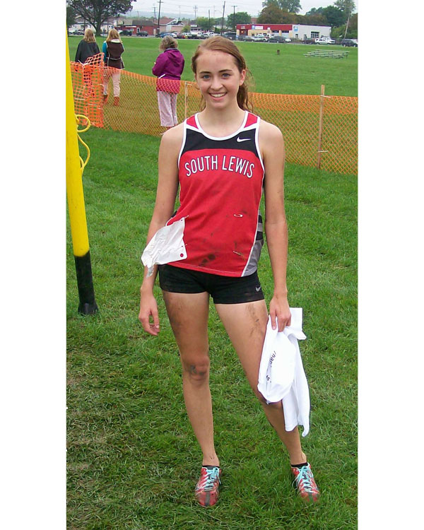 Image of the Dave D'Alessandro Girls Varsity race winner Victoria Campanian from South Lewis