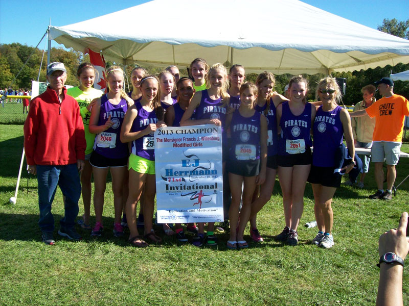 Image of the Monsignor Francis J. Willenburg Girls Modified winning team Thousand Islands (CAN)