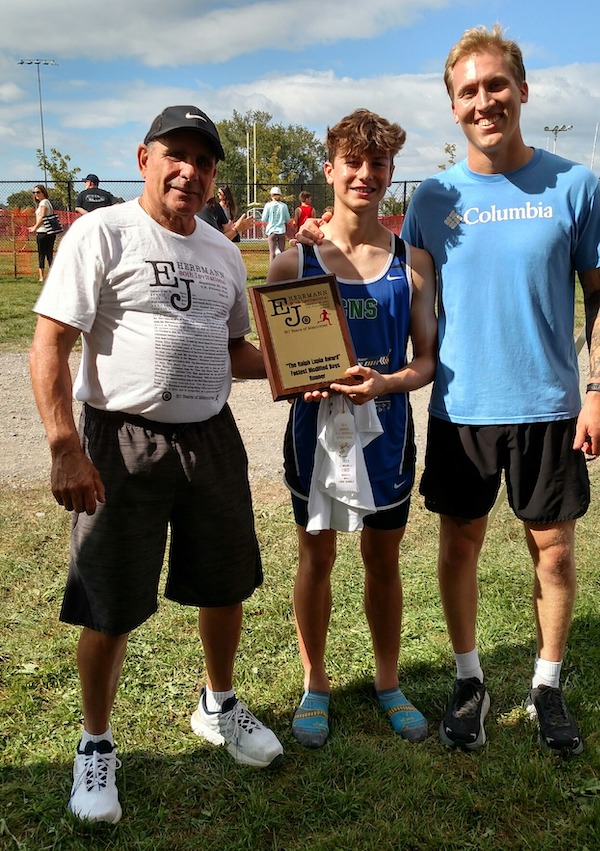 Image of the Ralph Lupia Award award winner Jack Putman from Cicero-North Syracuse, presented by Mr. Ralph Lupia