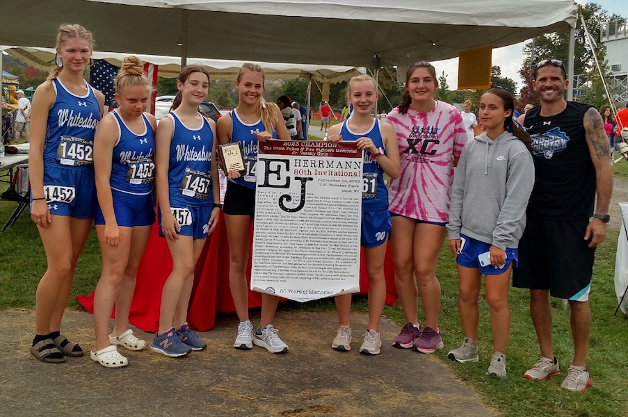 Image of the Utica Police and Fire Fighters Memorial Girls JV winning team Whitesboro