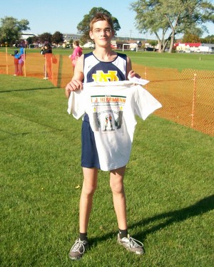 Image of the Mello Testa Boys Modified race winner Connor Marchione from Notre Dame, Utica