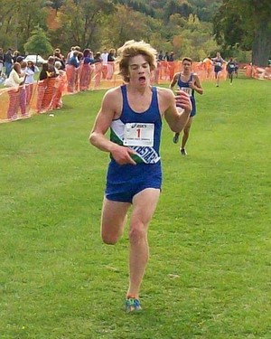 Image of the East Utica Optimist Club Boys JV race winner Stephen Rathbun from Cicero-North Syracuse