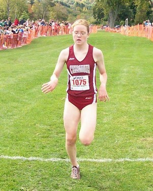 Image of the Lions Club Girls Varsity race winner Allison Lasnicki from Canastota