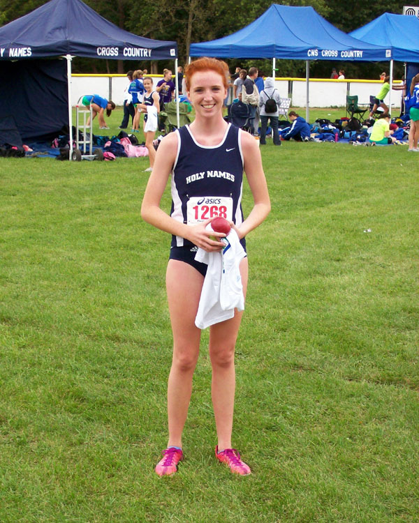 Image of the John Convertino Girls Varsity race winner Catherine Maloy from Academy of the Holy Names