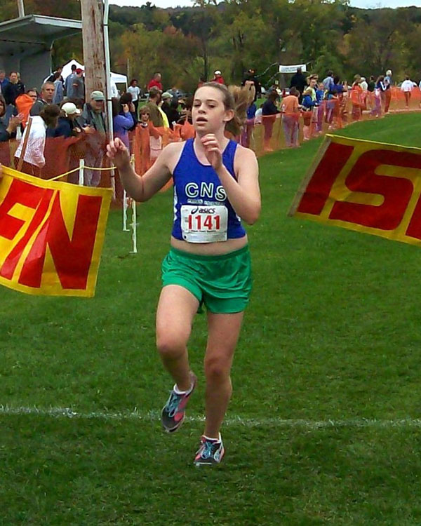 Image of the Utica City School District Girls JV race winner Micaela Donabella from Cicero-North Syracuse