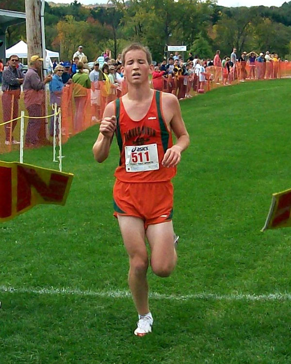 Image of the Howard Rubin Boys Varsity race winner Matthew Cheney from Beaver River