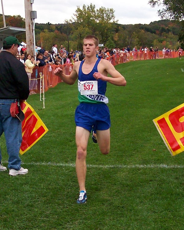 Image of the Santo Paniccia Boys Varsity race winner Chris Buchanan from Cicero-North Syracuse