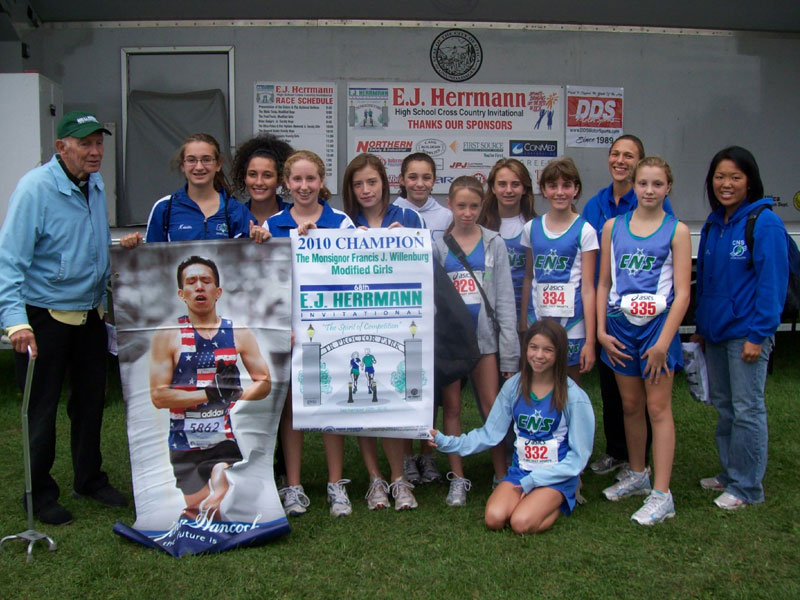 Image of the Monsignor Francis J. Willenburg Girls Modified winning team Cicero-North Syracuse