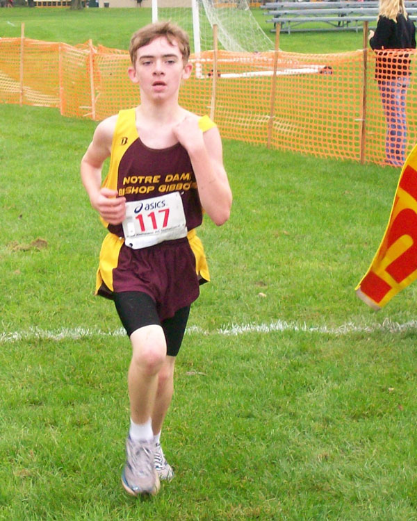 Image of the Mello Testa Boys Modified race winner Jonah Allard from Notre Dame-Bishop Gibbons