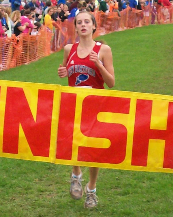 Image of the Monsignor Francis J. Willenburg Girls Modified race winner Juliet Hull from New Hartford