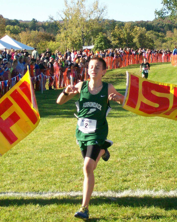 Image of the Mello Testa Boys Modified race winner Stone Lutz from Adirondack