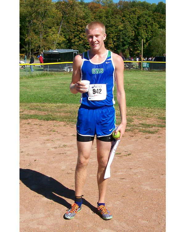 Image of the Brian Dodge Boys JV race winner Jake Dehm from Cicero-North Syracuse