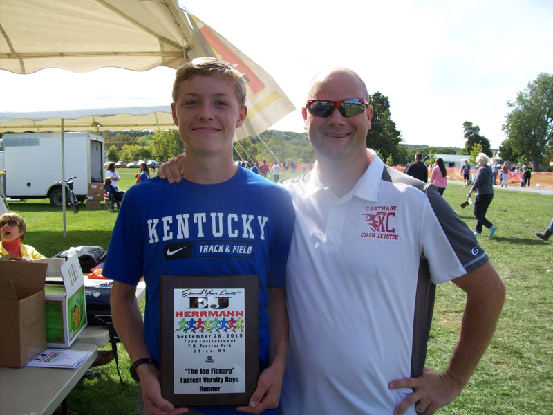 Image of the Joe Ficcaro Award award winner Noah Affolder from Carthage