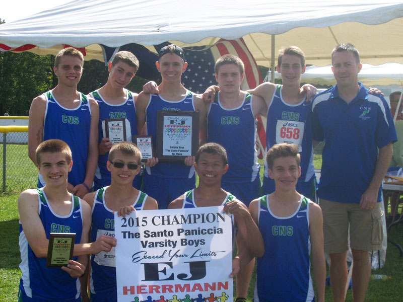 Image of the Santo Paniccia Boys Varsity winning team Cicero-North Syracuse