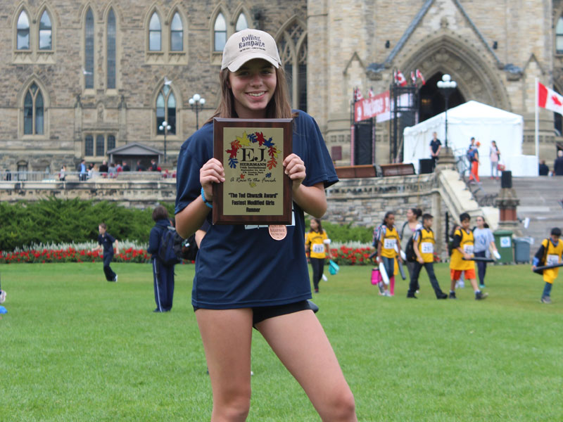 Image of the Ted Chwazik Award award winner Alyshia Alkerton from St. Mary-Brockville (CAN)