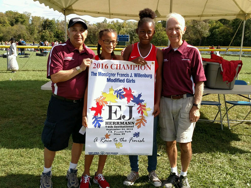 Image of the Monsignor Francis J. Willenburg Girls Modified winning team Proctor