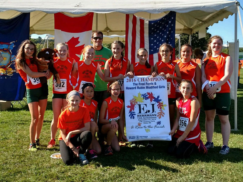 Image of the Fred Ferris and Howard Rubin Girls Modified winning team Beaver River
