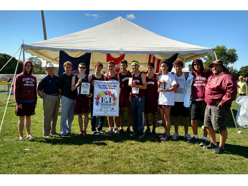 Image of the Bill DeLude Boys Varsity winning team Clinton