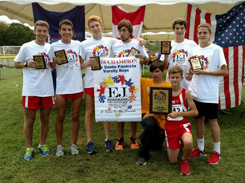 Image of the Santo Paniccia Boys Varsity winning team Niskayuna