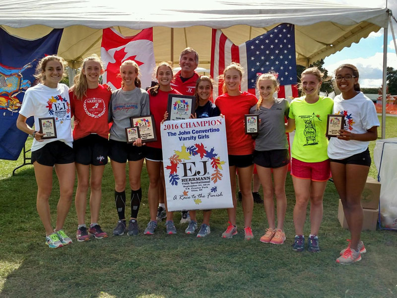 Image of the John Convertino Girls Varsity winning team Niskayuna