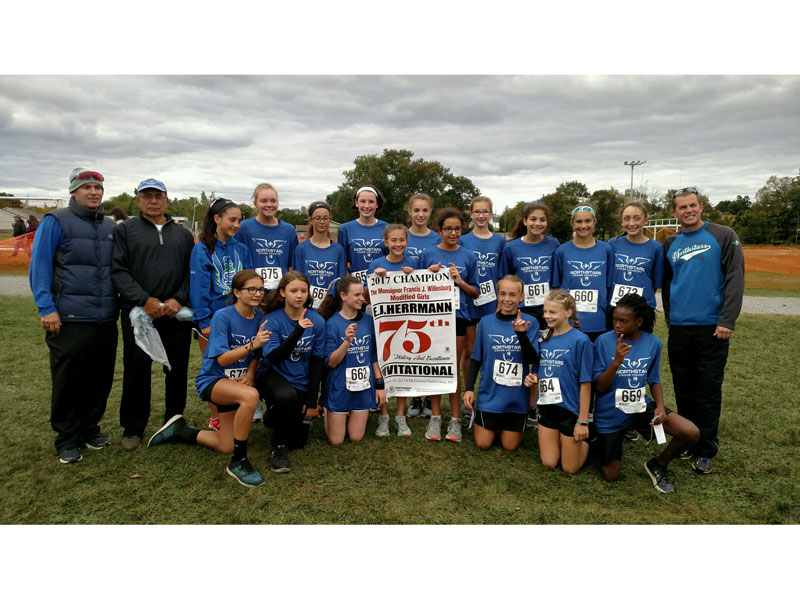 Image of the Monsignor Francis J. Willenburg Girls Modified winning team Cicero-North Syracuse