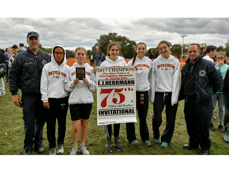Image of the Utica Police and Fire Fighters Memorial Girls JV winning team Bethlehem