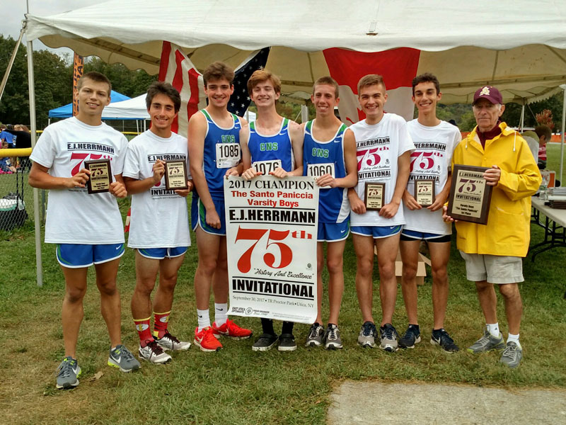 Image of the Santo Paniccia Boys Varsity winning team Cicero-North Syracuse