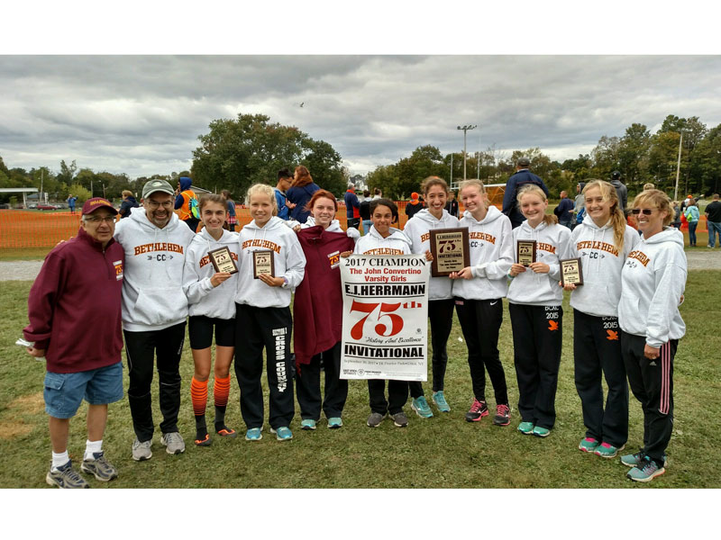Image of the John Convertino Girls Varsity winning team Bethlehem