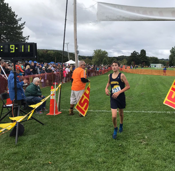 Image of the Mello Testa Boys Modified race winner Brandon Gardner from Oneonta