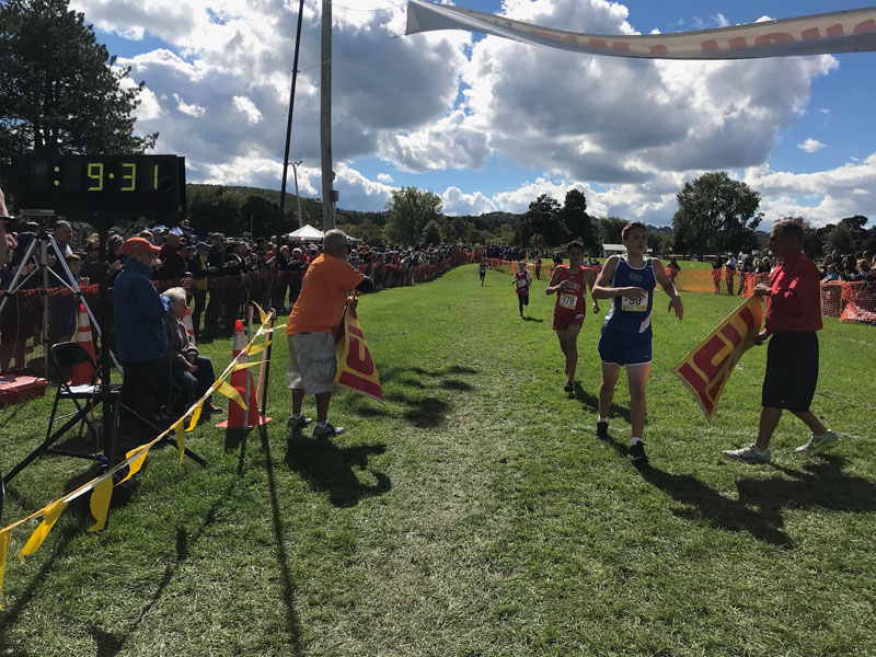 Image of the Lenny Hoffstetter and Rich Ambruso Boys Modified race winner Nathan Conners from Cicero-North Syracuse
