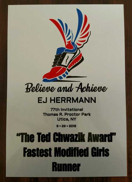 Image of the Ted Chwazik Award award winner Riley Higgs from Thousand Islands, Brockville, ON