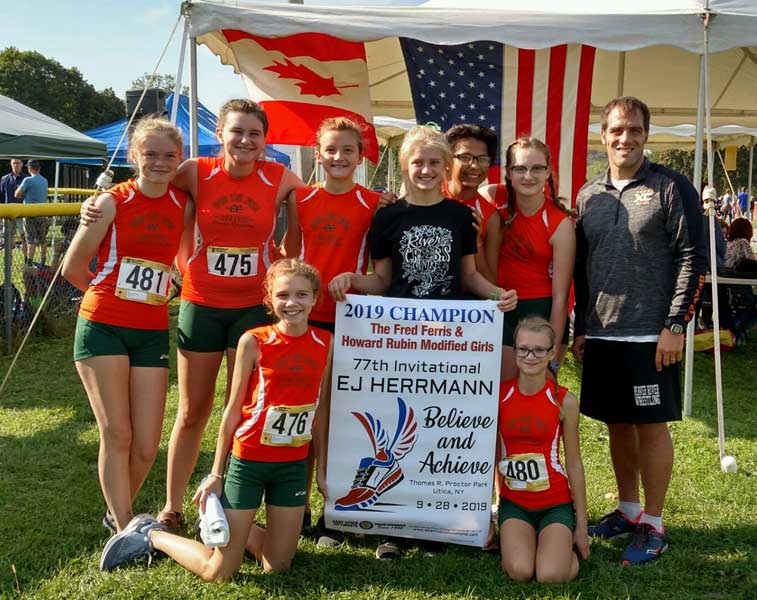 Image of the Fred Ferris and Howard Rubin Girls Modified winning team Beaver River