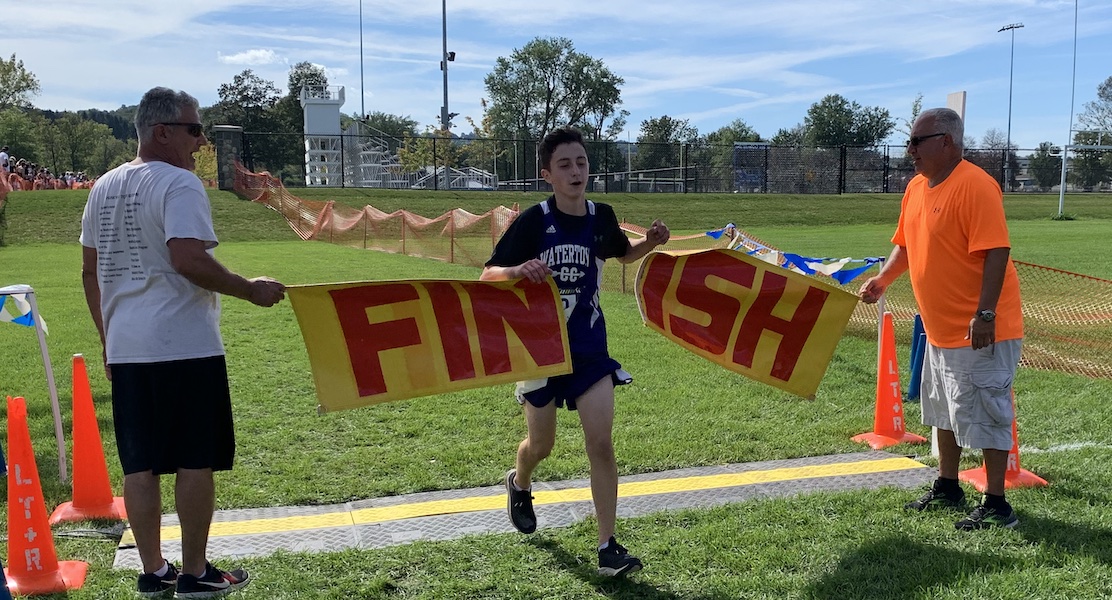 Image of the Lenny Hoffstetter and Rich Ambruso Boys Modified race winner Sam Demarco from Watertown