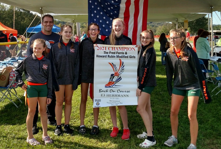 Image of the Fred Ferris and Howard Rubin Girls Modified winning team Beaver River