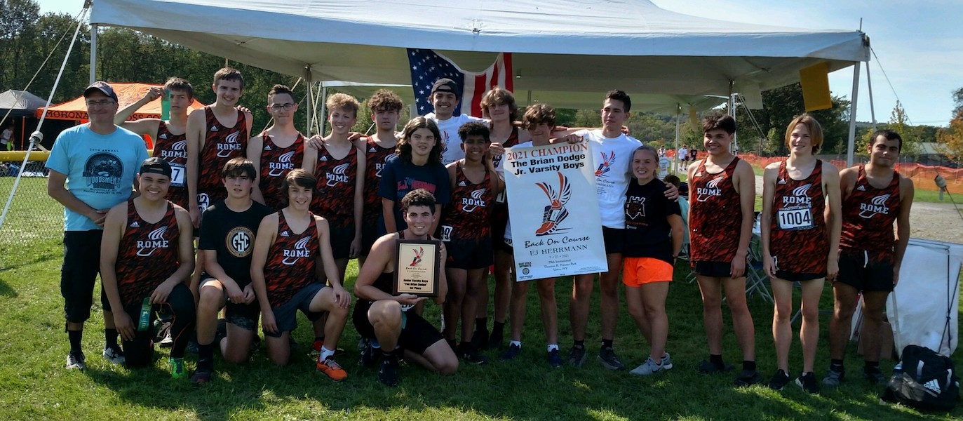 Image of the Brian Dodge Boys JV winning team Rome Free Academy