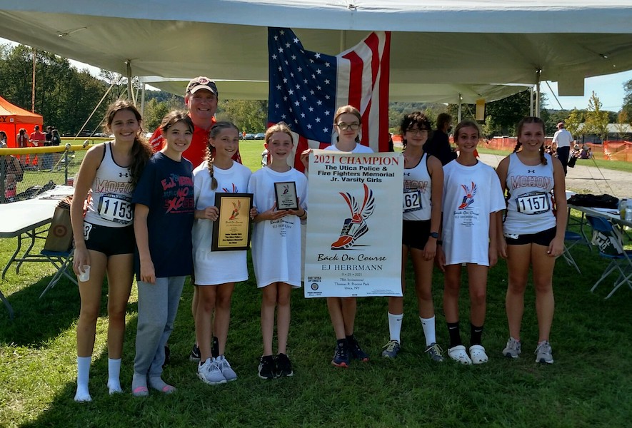 Image of the Utica Police and Fire Fighters Memorial Girls JV winning team Mohonasen