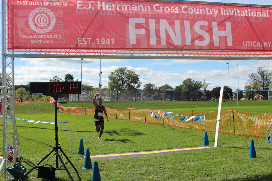 Image of the Santo Paniccia Boys Varsity race winner Nico Tidmore from Proctor