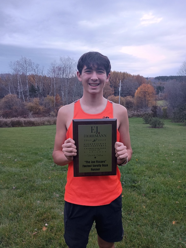 Image of the Joe Ficcaro Award award winner Ean Piaschyk from Remsen