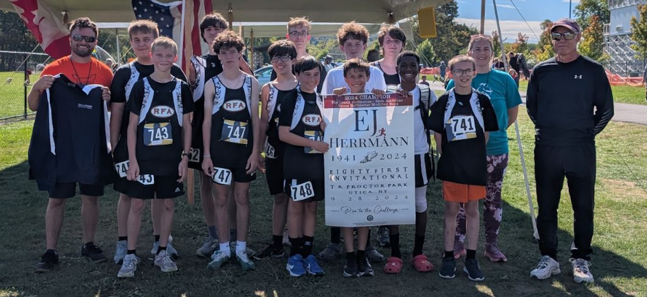 Image of the The Lenny Hoffstetter - Rich Ambruso - Bruce Hoffstetter winning team Rome Free Academy, presented by Mr. Rich Ambruso